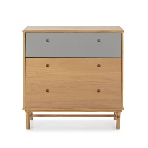 HOMN Commodes Et Cabinets Commode De Nuit 3 Tiroirs , Bois Massif , 80 Cm Longueur 5 HOMN Commodes Et Cabinets Commode De Nuit 3 Tiroirs , Bois Massif , 80 Cm Longueur – Image 3