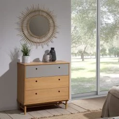 HOMN Commodes Et Cabinets Commode De Nuit 3 Tiroirs , Bois Massif , 80 Cm Longueur 12 HOMN Commodes Et Cabinets Commode De Nuit 3 Tiroirs , Bois Massif , 80 Cm Longueur -Coffres et malles Soldes commode de nuit 3 tiroirs bois massif 80 cm longueur 4