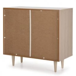 HOMN Commodes Et Cabinets Commode De Nuit Couleur Chêne/blanc, 80 Cm Longueur 12 HOMN Commodes Et Cabinets Commode De Nuit Couleur Chêne/blanc, 80 Cm Longueur -Coffres et malles Soldes commode de nuit couleur chene blanc 80 cm longueur 4