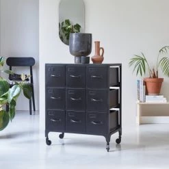 Tikamoon Commodes Et Cabinets Commode De Rangement En Métal -Coffres et malles Soldes commode de rangement en metal 3