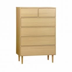 Alice's Garden Commodes Et Cabinets Commode Décor Bois - 6 Tiroirs