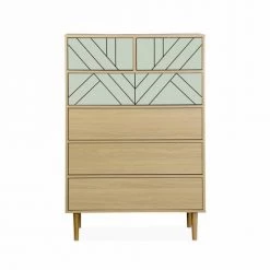 Alice's Garden Commodes Et Cabinets Commode Décor Bois Vert D'eau - 6 Tiroirs 10 Alice's Garden Commodes Et Cabinets Commode Décor Bois Vert D'eau - 6 Tiroirs -Coffres et malles Soldes commode decor bois vert d eau 6 tiroirs 2