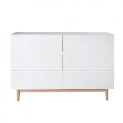 Maisons Du Monde Commodes Et Cabinets Commode Double 6 Tiroirs Blanche