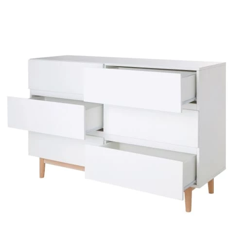 Maisons Du Monde Commodes Et Cabinets Commode Double 6 Tiroirs Blanche 4 Maisons Du Monde Commodes Et Cabinets Commode Double 6 Tiroirs Blanche – Image 2