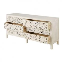 Maisons Du Monde Commodes Et Cabinets Commode Double 6 Tiroirs Blanche Sculptée 6 Maisons Du Monde Commodes Et Cabinets Commode Double 6 Tiroirs Blanche Sculptée -Coffres et malles Soldes commode double 6 tiroirs blanche sculptee 1000 4 28 209784 2