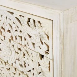 Maisons Du Monde Commodes Et Cabinets Commode Double 6 Tiroirs Blanche Sculptée 7 Maisons Du Monde Commodes Et Cabinets Commode Double 6 Tiroirs Blanche Sculptée -Coffres et malles Soldes commode double 6 tiroirs blanche sculptee 1000 4 28 209784 3