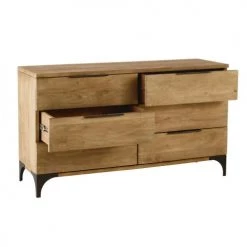 Maisons Du Monde Commodes Et Cabinets Commode Double 6 Tiroirs En Manguier Massif -Coffres et malles Soldes commode double 6 tiroirs en manguier massif 1000 11 24 175094 10