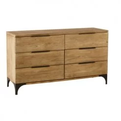 Maisons Du Monde Commodes Et Cabinets Commode Double 6 Tiroirs En Manguier Massif -Coffres et malles Soldes commode double 6 tiroirs en manguier massif 1000 11 24 175094 9