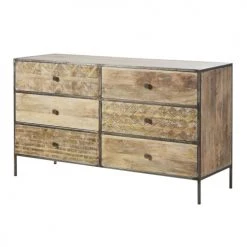 Maisons Du Monde Commodes Et Cabinets Commode Double 6 Tiroirs En Manguier Massif Sculpté 9 Maisons Du Monde Commodes Et Cabinets Commode Double 6 Tiroirs En Manguier Massif Sculpté -Coffres et malles Soldes commode double 6 tiroirs en manguier massif sculpte 1000 16 17 187305 2