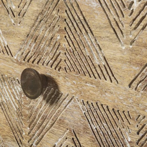 Maisons Du Monde Commodes Et Cabinets Commode Double 6 Tiroirs En Manguier Massif Sculpté 6 Maisons Du Monde Commodes Et Cabinets Commode Double 6 Tiroirs En Manguier Massif Sculpté – Image 4