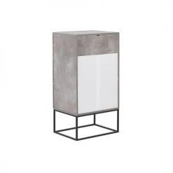 Beliani Commodes Et Cabinets Commode Effet Béton / Effet Bois Clair 4 Tiroirs -Coffres et malles Soldes commode effet beton effet bois clair 4 tiroirs 5