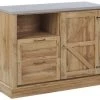 Beliani Commodes Et Cabinets Commode Effet Bois Clair -Coffres et malles Soldes commode effet bois clair