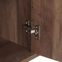 Beliani Commodes Et Cabinets Commode Effet Bois Clair 3 Tiroirs 2 Portes -Coffres et malles Soldes commode effet bois clair 3 tiroirs 2 portes 5