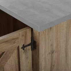 Beliani Commodes Et Cabinets Commode Effet Bois Clair -Coffres et malles Soldes commode effet bois clair 5