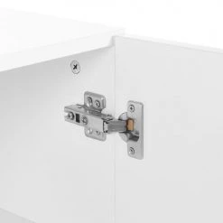 Beliani Commodes Et Cabinets Commode Effet Bois Clair Blanc 1 Porte 2 Tiroirs -Coffres et malles Soldes commode effet bois clair blanc 1 porte 2 tiroirs 5