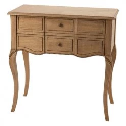 Hellin Commodes Et Cabinets Commode En Bois 2 Tiroirs -Coffres et malles Soldes commode en bois 2 tiroirs 3