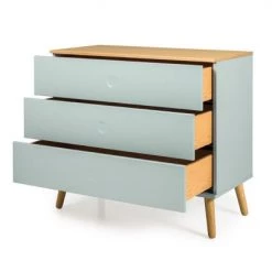 Tenzo Commodes Et Cabinets Commode En Bois 3 Tiroirs L90cm Vert D'eau 12 Tenzo Commodes Et Cabinets Commode En Bois 3 Tiroirs L90cm Vert D'eau -Coffres et malles Soldes commode en bois 3 tiroirs l90cm vert d eau 4