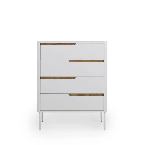 Tenzo Commodes Et Cabinets Commode En Bois 4 Tiroirs L80cm Blanc 3 Tenzo Commodes Et Cabinets Commode En Bois 4 Tiroirs L80cm Blanc