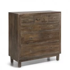 MOYCOR Commodes Et Cabinets Commode En Bois 8 Tiroirs L110 Cm
