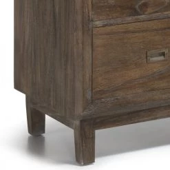 MOYCOR Commodes Et Cabinets Commode En Bois 8 Tiroirs L110 Cm -Coffres et malles Soldes commode en bois 8 tiroirs l110 cm 4