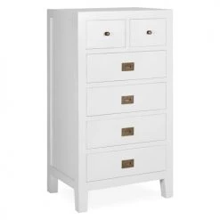 MOYCOR Commodes Et Cabinets Commode En Bois Blanc H 110 Cm  
