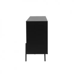 Beliani Commodes Et Cabinets Commode En Bois Clair Et Noir -Coffres et malles Soldes commode en bois clair et noir 4