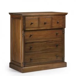 MOYCOR Commodes Et Cabinets Commode En Bois D'acajou Marron 6 Tiroirs 105x110