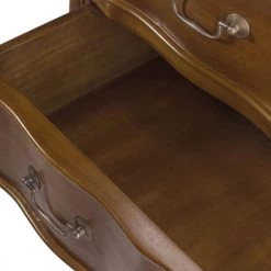 MOYCOR Commodes Et Cabinets Commode En Bois D'acajou Marron L90 -Coffres et malles Soldes commode en bois d acajou marron l90 2