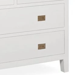 MOYCOR Commodes Et Cabinets Commode En Bois De Mindi Blanc L110 -Coffres et malles Soldes commode en bois de mindi blanc l110 2
