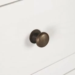 MOYCOR Commodes Et Cabinets Commode En Bois De Mindi Blanc L110 -Coffres et malles Soldes commode en bois de mindi blanc l110 3