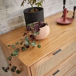 Bois Dessus Bois Dessous Commodes Et Cabinets Commode En Bois De Mindy Et Cannage -Coffres et malles Soldes commode en bois de mindy et cannage 3