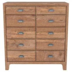 Rendez Vous Déco Commodes Et Cabinets Commode En Bois De Pin Recyclé 2 Tiroirs 2 Portes