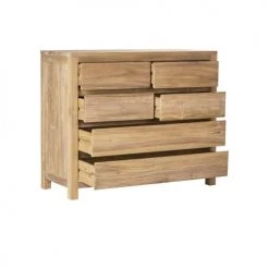 Bois Dessus Bois Dessous Commodes Et Cabinets Commode En Bois De Teck 6 Tiroirs -Coffres et malles Soldes commode en bois de teck 6 tiroirs 2