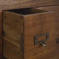 MOYCOR Commodes Et Cabinets Commode En Bois Marron -Coffres et malles Soldes commode en bois marron 2