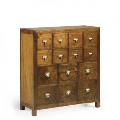 MOYCOR Commodes Et Cabinets Commode En Bois Marron -Coffres et malles Soldes commode en bois marron 3