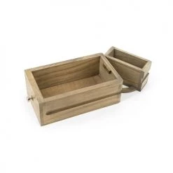 MOYCOR Commodes Et Cabinets Commode En Bois Marron H110cm -Coffres et malles Soldes commode en bois marron h110cm 2