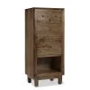 MOYCOR Commodes Et Cabinets Commode En Bois Marron H125cm -Coffres et malles Soldes commode en bois marron h125cm