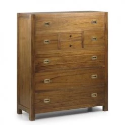 MOYCOR Commodes Et Cabinets Commode En Bois Marron L 100 Cm