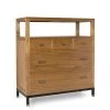 MOYCOR Commodes Et Cabinets Commode En Bois Marron L 100 Cm 1 MOYCOR Commodes Et Cabinets Commode En Bois Marron L 100 Cm -Coffres et malles Soldes commode en bois marron l 100 cm 5