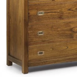 MOYCOR Commodes Et Cabinets Commode En Bois Marron L100 -Coffres et malles Soldes commode en bois marron l100 2