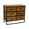 Aubry Gaspard Commodes Et Cabinets Commode En Bois Recyclé 6 Tiroirs -Coffres et malles Soldes commode en bois recycle 6 tiroirs