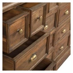 Rendez Vous Déco Commodes Et Cabinets Commode En Bois Recyclé Et Métal, 15 Tiroirs 11 Rendez Vous Déco Commodes Et Cabinets Commode En Bois Recyclé Et Métal, 15 Tiroirs -Coffres et malles Soldes commode en bois recycle et metal 15 tiroirs 3