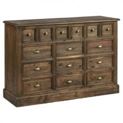 Rendez Vous Déco Commodes Et Cabinets Commode En Bois Recyclé Et Métal, 15 Tiroirs 12 Rendez Vous Déco Commodes Et Cabinets Commode En Bois Recyclé Et Métal, 15 Tiroirs -Coffres et malles Soldes commode en bois recycle et metal 15 tiroirs 4