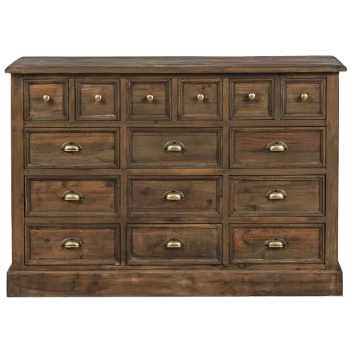 Rendez Vous Déco Commodes Et Cabinets Commode En Bois Recyclé Et Métal, 15 Tiroirs 3 Rendez Vous Déco Commodes Et Cabinets Commode En Bois Recyclé Et Métal, 15 Tiroirs