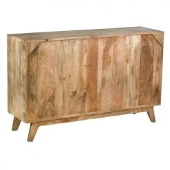 Aubry Gaspard Commodes Et Cabinets Commode En Manguier Et Métal Zouma 120 X 35 X 76 Cm -Coffres et malles Soldes commode en manguier et metal zouma 120 x 35 x 76 cm 2