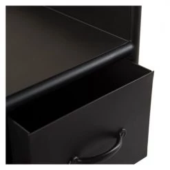 Rendez Vous Déco Commodes Et Cabinets Commode En Métal Noir 6 Tiroirs -Coffres et malles Soldes commode en metal noir 6 tiroirs 4