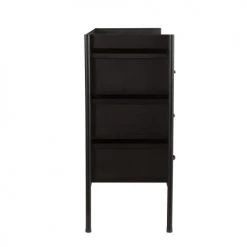 Rendez Vous Déco Commodes Et Cabinets Commode En Métal Noir 6 Tiroirs -Coffres et malles Soldes commode en metal noir 6 tiroirs 5