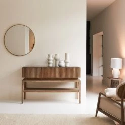 Tikamoon Commodes Et Cabinets Commode En Orme Recyclé Et Pierre Bleue