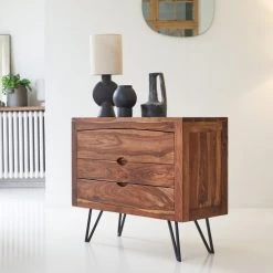 Tikamoon Commodes Et Cabinets Commode En Palissandre Massif -Coffres et malles Soldes commode en palissandre massif 3