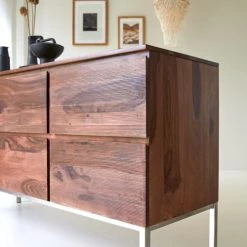 Tikamoon Commodes Et Cabinets Commode En Palissandre Massif -Coffres et malles Soldes commode en palissandre massif 9